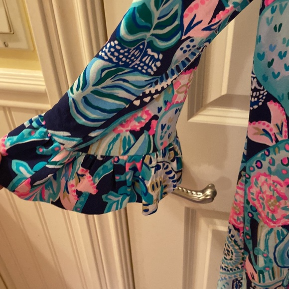 Lilly cactus dress.lookin sharp Sophie 50+ ruffle dress - Picture 3 of 5